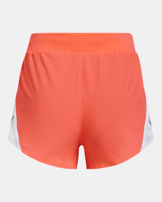 Girls' UA Fly-By Shorts, Orange, pdpMainDesktop image number 1